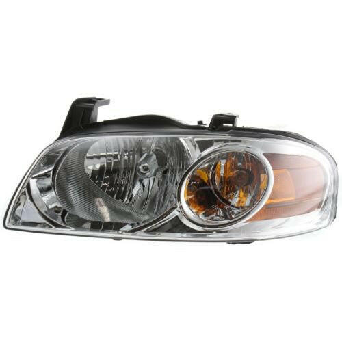 2004-2006 Nissan Sentra Head Light LH, Assembly, Chrome Interior, Base/S.