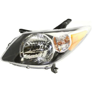 2003-2004 Pontiac Vibe Head Light LH, Assembly, Black Interior.
