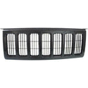 2006-2010 Jeep Commander Grille, Painted-Black.