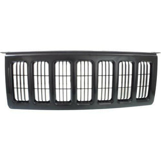 2006-2010 Jeep Commander Grille, Painted-Black.