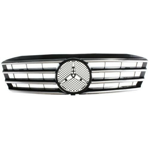 2001-2004 Mercedes C-Class Grille, Plastic, Black.