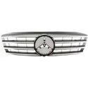 2001-2004 Mercedes C-Class Grille, Plastic, Silver.