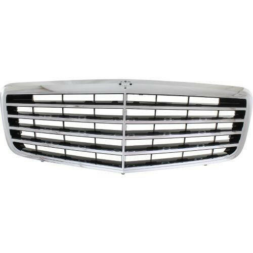 2007-2008 Mercedes E-class Grille, Chrome Shell/Black.