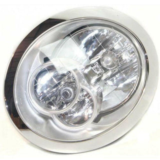 2005-2008 Mini Cooper Head Light LH, Assembly, With Out Headlamp Washer.