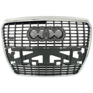 2005-2008 Audi A6 Grille, Silver Black WithChrome Mldg - Classic 2 Current Fabrication