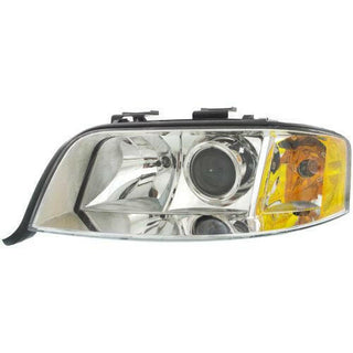 2002-2004 Audi S6 Head Light LH, Lens And Housing, Hid, With Out Hid Kit.
