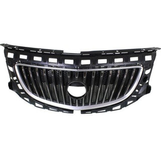 2012-2013 Buick Regal Grille, Satin Nickel Shell/Black - Classic 2 Current Fabrication