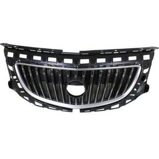 2012-2013 Buick Regal Grille, Satin Nickel Shell/Black.