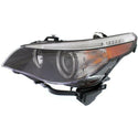 2004-2007 BMW 5- Head Light LH, Lens And Housing, Hid, With Hid Kit.