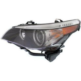 2004-2007 BMW 5- Head Light LH, Lens And Housing, Hid, With Hid Kit.
