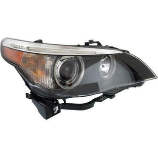 2004-2007 BMW 5 Head Light RH, Lens And Housing, Hid, w/Out Hid Kit.