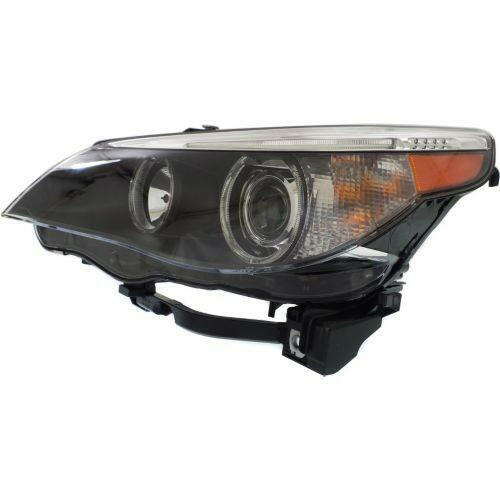 2004-2007 BMW 5- Head Light LH, Lens And Housing, Hid, w/Out Hid Kit.