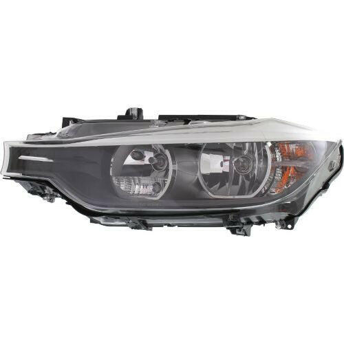 2012-2015 BMW 3 Series Head Light LH, Assembly, Halogen, Sedan/Wagon.
