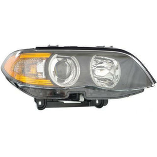 2004-2006 BMW X5 Head Light RH, Lens And Housing, Halogen, With White.