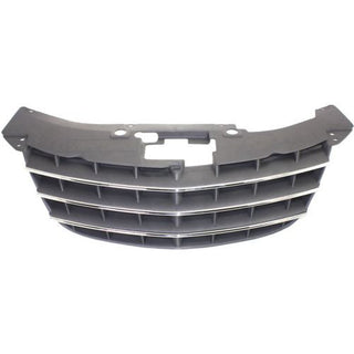 2007-2010 Chrysler Sebring Grille, Silver Black (CAPA) - Classic 2 Current Fabrication