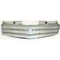 2004-2005 Cadillac SRX Grille, Silver, with Chrome Molding.