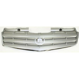 2004-2005 Cadillac SRX Grille, Silver, with Chrome Molding.
