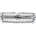 2007-2010 Chevy Silverado 2500 HD Grille, Chrome Shell - Classic 2 Current Fabrication
