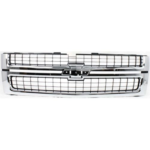 2007-2010 Chevy Silverado 2500 HD Grille, Chrome Shell - Classic 2 Current Fabrication
