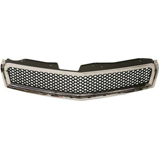 2009-2012 Chevy Traverse Grille, Chrome Shell/Black - Classic 2 Current Fabrication
