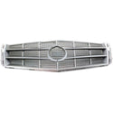 2008-2011 Cadillac CTS Grille, Chrome Shell/Silver Gray - Classic 2 Current Fabrication