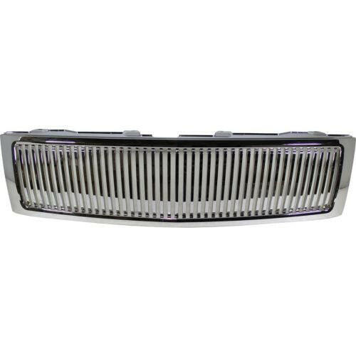 2007-2013 Chevy Silverado Grille, Chrome.