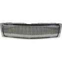 2007-2013 Chevy Silverado Grille, Chrome.