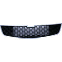 2011-2015 Chevy Cruze Grille, Chrome Shell/ Dark Gray.