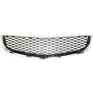 2010-2015 Chevy Equinox Grille, Chrome Shell/ Black - Classic 2 Current Fabrication