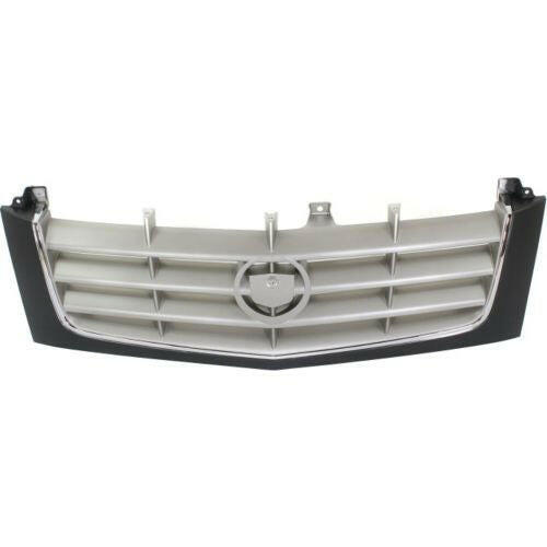 2002-2005 Cadillac Escalade Grille, Black Shell/Silver.