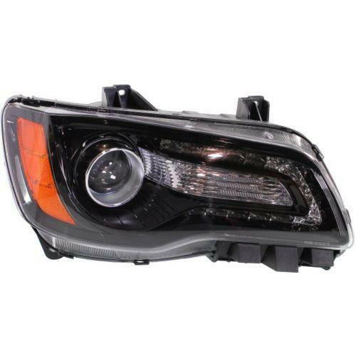 2012-2014 Chrysler 300 Head Light RH, Assembly, Halogen, Bezel, Sedan.
