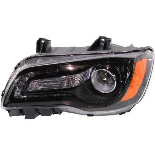 2012-2014 Chrysler 300 Head Light LH, Assembly, Halogen, Bezel, Sedan.