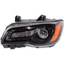 2012-2014 Chrysler 300 Head Light LH, Assembly, Halogen, Bezel, Sedan.