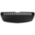 2013-2015 Chevy Spark Grille, Lower, Chrome Shell/Black.