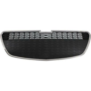 2013-2015 Chevy Spark Grille, Lower, Chrome Shell/Black.