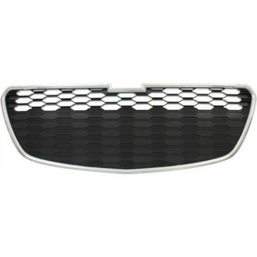 2013-2015 Chevy Spark Grille, Lower, Chrome Shell/Black W/Fog Lights.