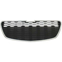 2013-2015 Chevy Spark Grille, Lower, Chrome Shell/Black W/Fog Lights.