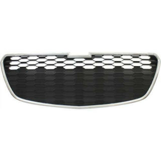 2013-2015 Chevy Spark Grille, Lower, Chrome Shell/Black W/Fog Lights.