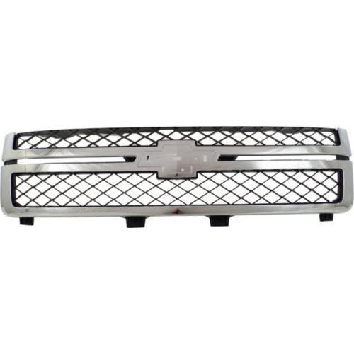 2011-2014 Chevy Silverado 2500 HD Grille, Chrome/Black - Classic 2 Current Fabrication