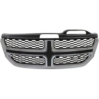 2011-2015 Dodge Journey Grille, Chrome Shell/ Black Insert - Classic 2 Current Fabrication