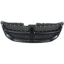 2011-2015 Grand Dodge Caravan Grille, Primed Shell/ Black.