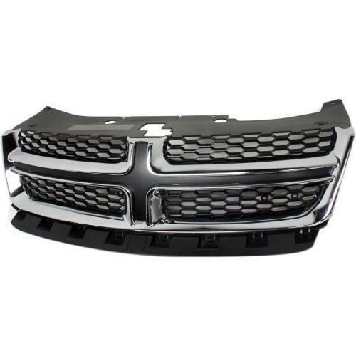 2011-2014 Dodge Avenger Grille, Chrome Shell/Dark Gray.