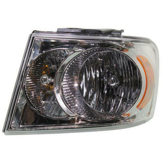 2007-2009 Dodge Durango Head Light LH, Assembly, Halogen, Chrome Interior.