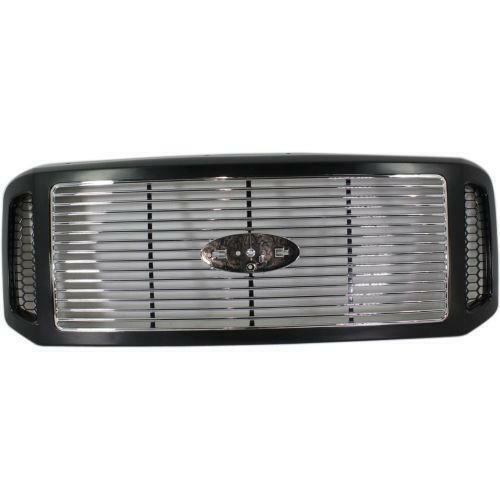 2005-2007 Ford F-250 Pickup Super Duty Grille, Black Shell.