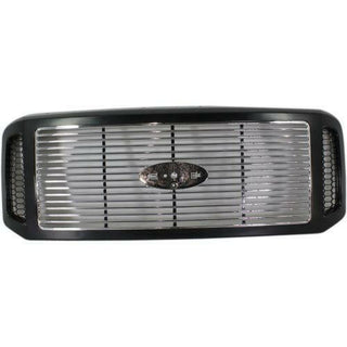 2005-2007 Ford F-250 Pickup Super Duty Grille, Black Shell.