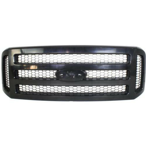 2005-2007 Ford F-250 Pickup Super Duty Grille, Honeycomb Gray Insert.