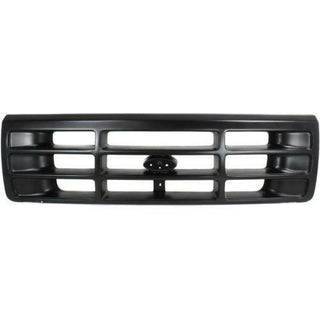 1992-1997 Ford F-250 Pickup Grille, Painted-Black.