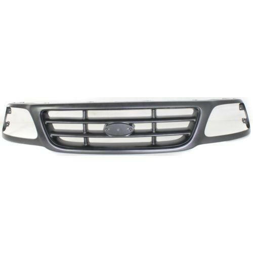 1997-2004 Ford F-250 Pickup Grille, Cross Bar Insert, gray.