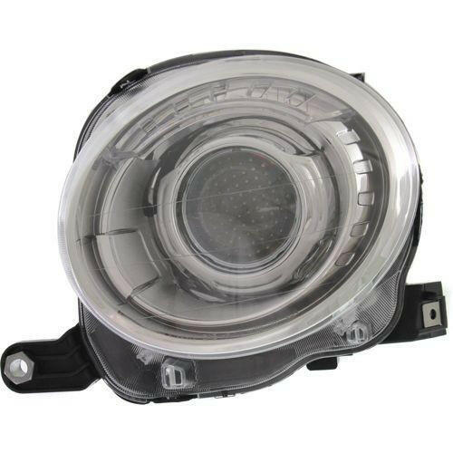 2012-2015 Fiat 500 Head Light LH, Assembly, Type 1, With Out Black Trim.