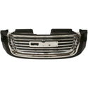 2002-2009 GMC Envoy Grille, Black Shell/Chrome Insert W/ Washer Hole - Classic 2 Current Fabrication